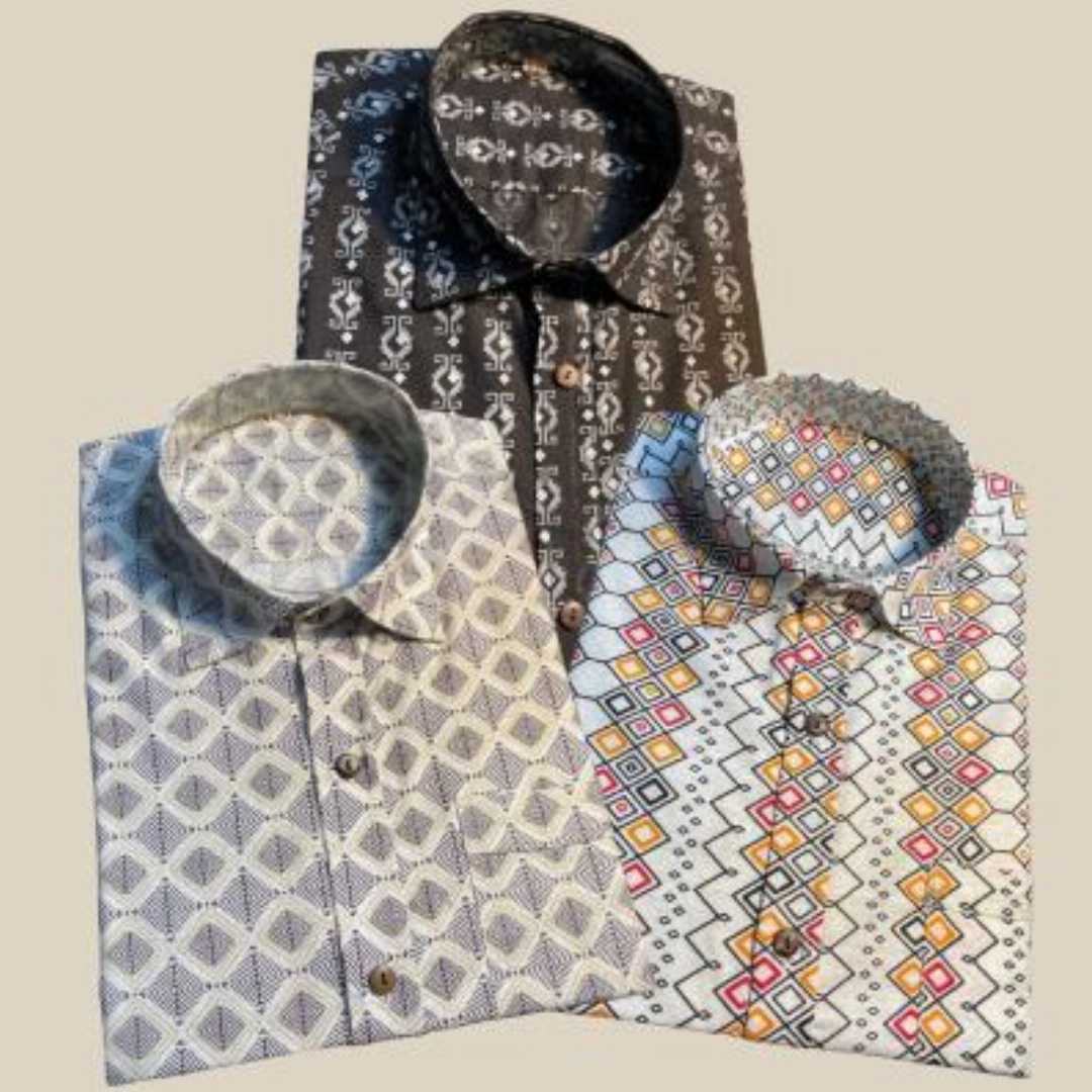 Arong,Cotton,Half,Sleeve,Shirt