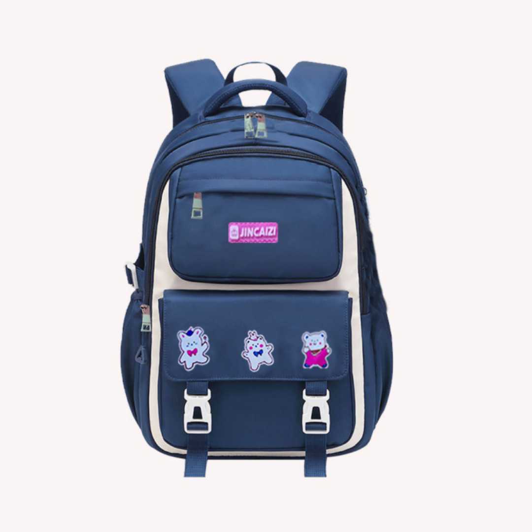 Waterproof,Kids,4-Compartment,School,Bags,(Purple)